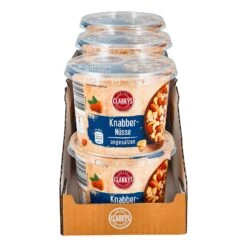 Clarkys Knabber-Nüsse Ungesalzen 275 G, 6er Pack